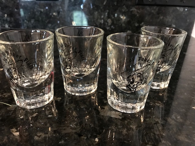New large shot glasses - poker design
