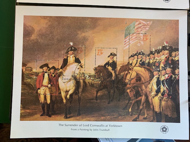THE SURRENDER OF LORD CORNWALLIS AT YORKTOWN 5 STAMPS